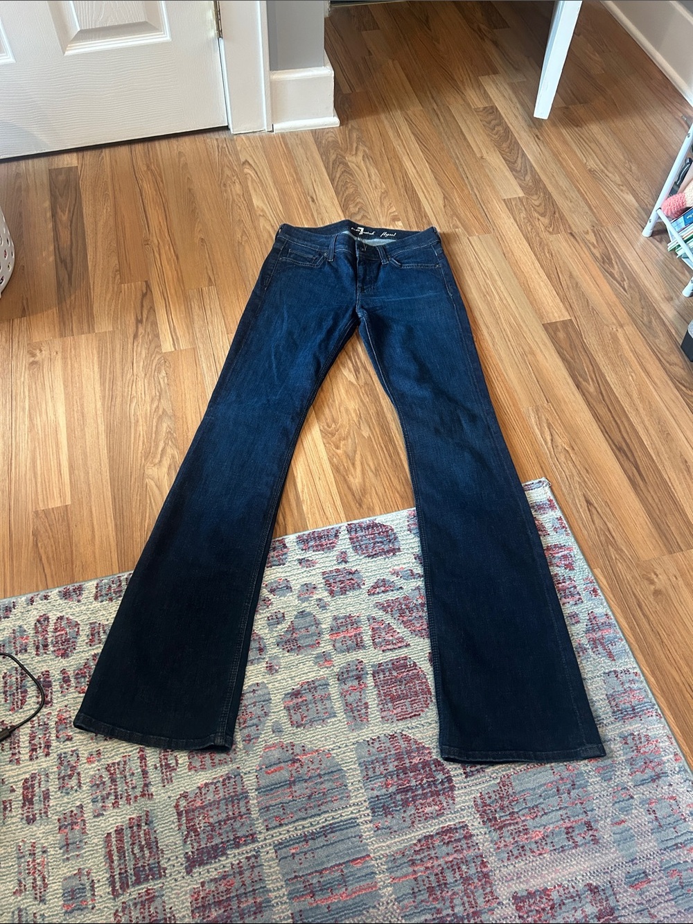 7 For All Mankind Dark Blue Bootcut Jeans